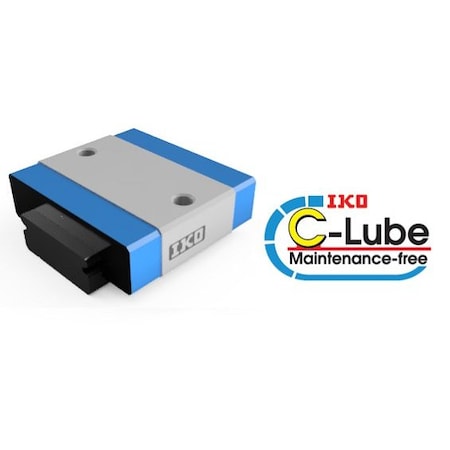 Iko Miniature Linear Way, Ball Type Slide Unit for Wide Rail, Maintenance Free MLFC24C1HS2